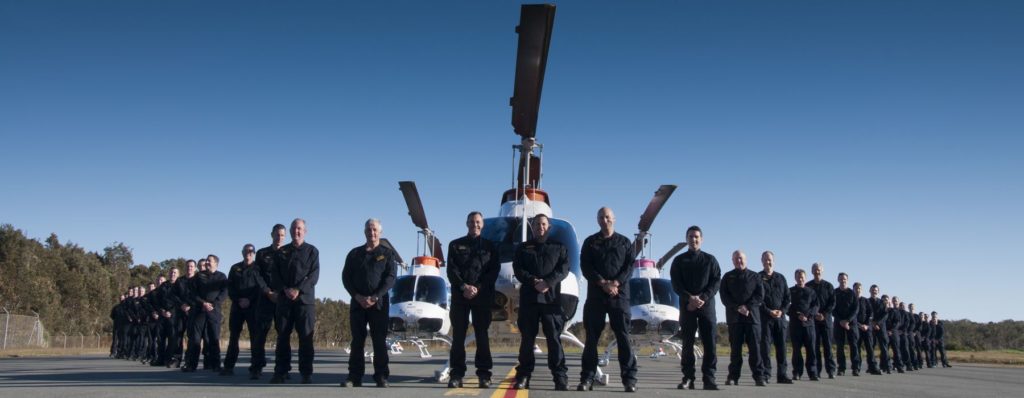 Becker Helicopters Flight Instructors with the Fleet